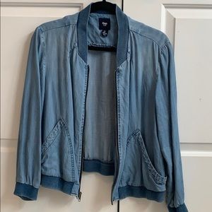 denim bomber jacket